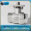 Válvula de esfera roscada de duas peças em aço inoxidável 304 q11f-16 plataforma alta rosca interna WOG alta temperatura robusta 2PC