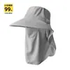 Sombrilla Protectora UV Cubre Rostro Chal Grande Protección Solar A prueba de Viento Sombrilla para Ciclismo Versátil Sombrero de Pescador Sombrero Chal de Verano para Mujer