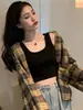 Fábrica una generación de nuevo camisola de verano para mujer corta que expone el ombligo camisa base para llevar debajo de chaqueta chaleco pequeño