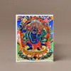 Caijin Thangka Pintura del Quinto Maestro Farmacéutico Zakilam Vida Pasada y Vida Presente Madre Tara Verde Buda Protector Personalizable Thangka Corriente Nacional