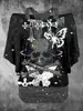Top de Verano Transfronterizo para Mujer Camiseta de Manga Corta Spice Girls Impresión Digital 3D Calavera Camiseta Básica de Manga Corta Nueva Prenda Interior para Mujer
