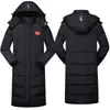 Chino Invierno Entrenamiento Forro Polar Hasta la Rodilla Atletas Algodón Abrigo Hombres y Mujeres Largo Instituto Deportivo Entrenamiento Algodón Relleno Pluma Abrigo Grueso