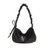 Bolsa Dumpling Estilo Novo 2024 Toque de Alta Qualidade Tendência Casual Textura Plissada Grande Capacidade Macia Bolsa de Ombro Sob o Braço