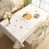 Toalha de Mesa Impermeável e à Prova de Óleo com Design de Capivara, Sem Lavagem, Alta Qualidade, Desenho Animado Fofo, Capa Retangular para Mesa de Centro
