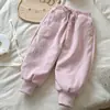 [En Stock] Pantalones de Invierno para Niña 800g 25 Estilos Nuevos Pantalones Deportivos para Niño Pantalones de Chándal para Bebé Forro Polar Engrosados Cálidos