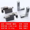 Bisagra de Puerta de Aluminio Ajustable Tridimensional de Alta Resistencia con Amortiguación Hidráulica y Bisagra Oculta Superior-Inferior