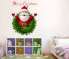 Nova [MT1035] Pintura decorativa de Papai Noel moderna para sala de estar, janela de vidro, porta, fundo de parede removível