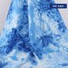 Tela lisa con estampado tie-dye, algodón puro, tradicional, hecha a mano, azul, estampada y teñida, para mantel, tapete de té, tela para ropa DIY
