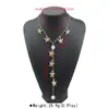 N13632 Moda Transfronteriza Personalizada Estilo Vacacional Serie Oceánica Collar en Y Cadena de Concha Perla Estrella de Mar Gargantilla
