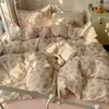 Roupa de Cama Classe A para Maternidade e Bebês Capa de Edredom Individual Algodão Fofo de Camada Dupla Estilo Ins Capa de Edredom para Dormir sem Roupas Capa de Edredom para Dormitório Estudantil