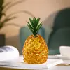 Artesanía de Cristal Amarillo Cristal Artesanal Piña Sala de Estar Gabinete de Vino Adorno que Mejora la Fortuna Piña Regalo Hogar Piña de Cristal Creativa