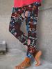 Calça de Yoga 2025 Europeia e Americana Transfronteiriça Dia da Independência Estampa Digital 3D Esportiva Fitness Levanta Bumbum Emagrecedora Leggings para Mulheres
