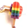 Cepillo de Esponja Artificial de Juguete para Niños Fruta Helado Esponja Modelo de Helado Hielo Empalme Colorido Esponja de Paleta de Hielo
