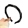 Horquilla de Malla Retro de Lujo Ligero Personalizada Diadema de Verano para Mujer Diadema de Redondeo de Pedrería Súper de Hada Nueva Diadema de Borde Delgado de Celebridad de Internet