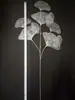 Ventilador Pequeño Hoja de Ginkgo Dorada Simulada del Fabricante Hoja de Eucalipto Fruta Roja Acebo Accesorios Hoja de Ventilador Flor Artificial Cubo de Bendición Material de Flor