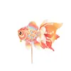 Kit de Artesanato DIY Lanterna Peixe Dourado da Sorte para o Festival do Meio Outono para Crianças, Lanterna de Leão Feita à Mão para Decoração de Fotos