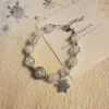 Pulsera Popular de Amor Aguamarina para Mujer, Pulsera de Alta Gama para Mujer, Corazón del Océano, Regalo del Día de San Valentín