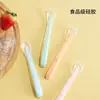 Cuchara Suave de Silicona para Bebé Nuevo Alimentación de Recién Nacidos Cuchara de Cabeza Suave para Agua Alimentación Complementaria Vajilla Infantil