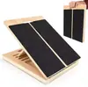 Tabla de Estiramiento de Madera Maciza en Stock, Tabla de Estiramiento de Pantorrilla Inclinada Ajustable, Tabla de Estiramiento para Entrenamiento de Yoga, Tabla Inclinada