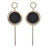 Aretes Joker versión coreana europea y americana, aretes de borla de algodón para mujer, lote mixto, aretes negros, joyería al por mayor de Yiwu