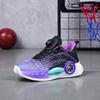 Zapatos de Baloncesto para Niños Otoño Nuevo Malla Transpirable Tenis Prácticos para Niños Hebilla Giratoria para Niños Grandes Zapatilla de Absorción de Impactos