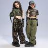 Disfraz de baile de jazz para niñas, estilo genial y dulce, con pantalones de camuflaje para mujer, disfraz de jazz para niños, moderno y elegante para mujer.