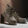 Botas Martin para Hombre Botas del Desierto 2026 Nuevo Otoño Piel Genuina Botas Amarillas Grandes Zapatos de Hombre de Caña Alta Calzado de Exterior para Hombre con Puntera Grande Botas de Trabajo para Hombre