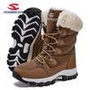Botas de Nieve de Invierno Hobibear para Hombre y Mujer Zapatos de Algodón Relleno de Caña Media Moda con Cordones Botas de Algodón Ventas Directas de Fábrica