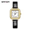 Reloj Cuadrado Pequeño Sanda de Venta Caliente Estilo Retro Minimalista, Reloj de Cuarzo de Moda y Elegante para Mujer, Reloj de Pulsera Simple y Único para Mujer
