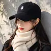 Gorra de Béisbol Estilo Coreano Parche Lindo Dibujo Animado Cachorro Temperamento Versátil Protección Solar Sombrero para Sombra Adelgazante Facial Moda Gorra de Béisbol