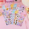 Adesivos de Bolha Estampados a Quente Estéreo 3D de Desenho Animado Adesivos Decorativos DIY para Crianças Adesivos de Grafite Adesivos para Copos Adesivos para Caderno