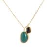 Simples Novo Nicho Luz Luxo Design Verde Preto Verde Brincos Brincos Feminino Verão Clavícula Corrente Nova Feminino Sem Cor