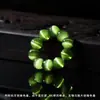 Contas pequenas redondas de ágata de cristal natural com anéis de corrida, acessórios de joias DIY feitos à mão, materiais para pulseira de 4 mm, atacado de pingentes