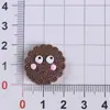 Serie de Galletas de Ojos Grandes con Temática de Comida Accesorios de Resina DIY para Fundas de Teléfono, Zuecos, Imanes de Refrigerador y Materiales para Accesorios de Cabello