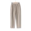 Pantalones para Mujeres de Mediana Edad y Mayores Primavera y Otoño Cintura Elástica Tiro Alto Pantalones de Vestir para Madres, Pantalones Casuales Rectos Holgados Simples para Ropa de Exterior