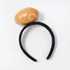 Diadema para el cabello con forma de fruta y verdura, pinzas para el cabello para mujer, accesorio para la cabeza distintivo, creativo y divertido, diadema de presión para lavarse la cara, goma para el cabello, cueva para el cabello