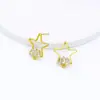 Accesorios de pendientes de gancho de moda con circonita, pendientes de pin de plata 925, pendientes de diadema colgantes, accesorios de pendientes hechos a mano DIY A24B