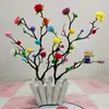 Adorno de Astas de Ciervo con Forma, Rama Grande Bifurcada, Material Plástico del Bosque, Flor Artificial Decoración, Atar Ramo Falso para Bricolaje
