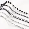 Cadena de Diamante de Zirconia, Cadena de Frisbee, Cadena de Joyería de Acero Inoxidable, Cadena para Manualidades, Collar Hecho a Mano, Cadena para Gafas, Exquisitos Accesorios de Cadena