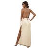 Ropa Europea y Americana Suministro Transfronterizo Falda de Playa con Tirantes y Borlas y Falda Sexy de Una Pieza Asimétrica 705