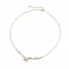 Exquisito Collar de Lazo de Circonita Diseño de Nicho a la Moda Sensación de Alta Gama Cadena para Clavícula Versátil Accesorio de Collar para Mujer para el Viaje Diario