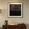 Pintura Decorativa Minimalista de Luxo Leve Estilo Italiano, Arte de Parede de Alto Padrão Feita Sob Medida para Sala de Jantar, Pintura Abstrata de Nicho, Mural de Villa