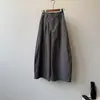 Calça Casual Ampla Estilo Preguiçoso Beishan Tongshu para Mulheres, Calça Cropped Lisa de Verão Solta e Fluida, Calça de Perna Curvada H2533