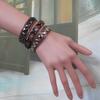Venta al por mayor, moda europea y americana, remache dominante, hip-hop, punk, pulsera de cuero vintage, accesorios para parejas, pulsera de moda