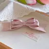 Horquilla de lazo para mujer, parte posterior de la cabeza, clip de resorte, coleta alta, bobina de temperamento plateado, pinza para el cabello de gran sentido, tocado