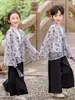 Nuevo Estilo 2025 Traje Tang Estilo Chino para Niños y Niñas en Primavera y Otoño, Traje Tang Estilo Chino Usable Diariamente para Estudiantes de Primaria y Secundaria Trajes de Presentación