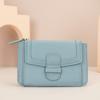 Moeda bolsa cowhide carteira de couro clutch carteira dobrável das mulheres cowhide mini bolsa de couro genuíno bolsa de bloqueio