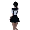 Conjunto de Marinero Jk Reductor de Edad para Niñas: Conjunto de Top Corto con Lazo y Falda Plisada Adelgazante, Estilo Puro y Atractivo