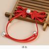Botón Cheongsam Borla Orejas de Conejo Cola Larga Botón Chino Tejido a Mano Traje Tang Hanfu Accesorios Decorativos