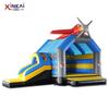 Trampolín inflable con temática de avión, castillo inflable travieso para niños, equipo de castillo inflable para juegos familiares